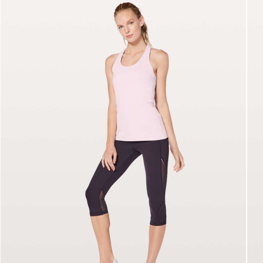Lululemon Cool Racerback II Tank Nulu - Porcelain Pink - Size 2 - Picture 3 of 6